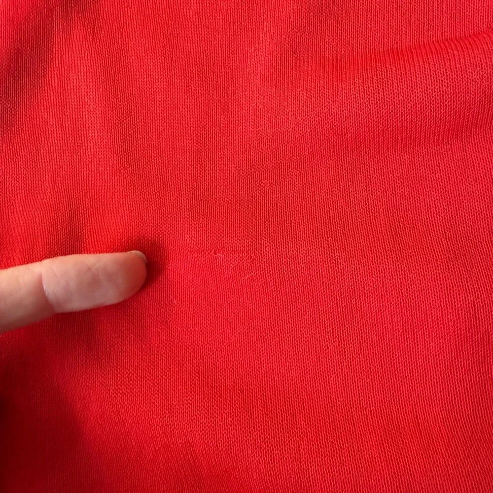 J.Crew‎ Gauzy sweater shell red XS NWT